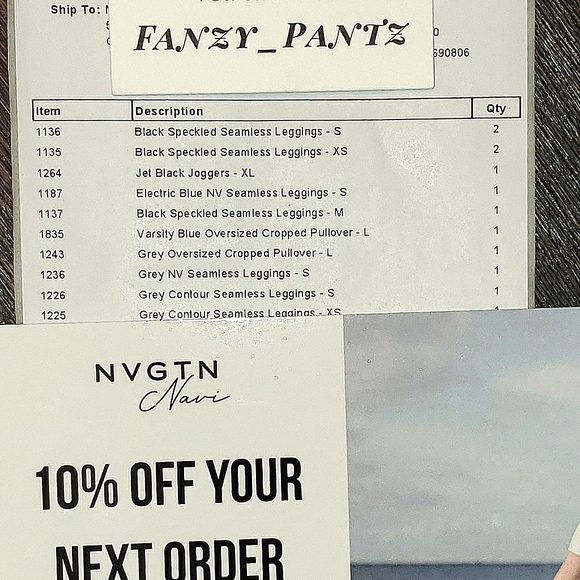 NVGTN Signature Leggings Powder Blue NEW - Picture 4 of 11